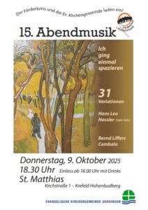 15. Abendmusik Uerdingen_Plakat